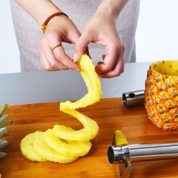 Trancheuse / éplucheuse ananas - cutter inox
