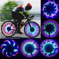 Eclairage roue à rayons vélo - LED - 30 motifs