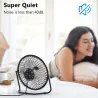 Mini ventilateur de bureau - aérateur - ultra silencieux - USB