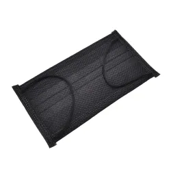 Protective face / mouth masks - disposable - 4-layer - black - 50 piecesMouth masks
