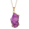 Natural crystal stone pendant - with necklaceNecklaces