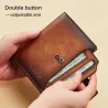 Portefeuille multifonction vintage - protection RFID - cuir véritable