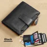 Portefeuille multifonction vintage - protection RFID - cuir véritable