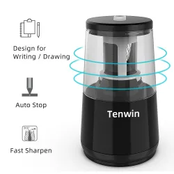 Taille-crayon électrique automatique - taille ajustable - alimenté par USB / batterie