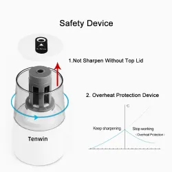 Taille-crayon électrique automatique - taille ajustable - alimenté par USB / batterie