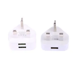 Chargeur mural universel - avec 1 - 2 ports USB - prise UK