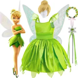 Fée Clochette / fée fleur verte - déguisement fille