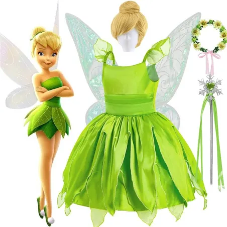 Tinkerbell / green flower fairy - girl costumeCostumes