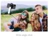 L15 - selfie stick - foldable mini tripod - with fill light - Bluetooth - remote shutterSelfie sticks