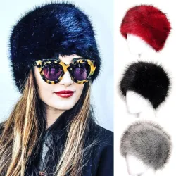 Bonnet chaud en fourrure d'hiver