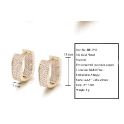 Boucles d'oreilles petites zircons