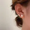 Tulip / pearl - stud earringsEarrings