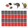 Helmet accessories - for GoPro - curved mount base - adhesive stickers - 16 piecesMounts
