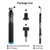 Perche à selfie portable extensible - perche télescopique - alliage d'aluminium - pour GoPro / Xiaoyi / SJCAM