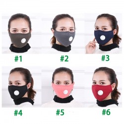 Masque de protection visage / bouche - filtre à charbon actif PM25 - valve à air