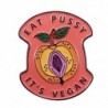 "Mange la chatte c'est vegan" - badge - broche