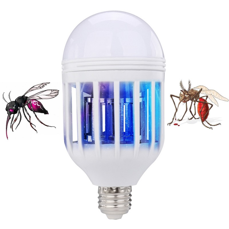 15W - E27 - Ampoule LED - Lampe anti-moustiques