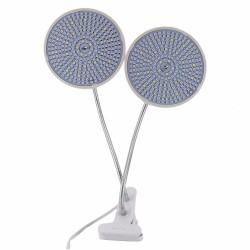 Plant grow lamp - dual head - hydroponic - full spectrum - with desk clip - 290 LED - E27Grow Lights