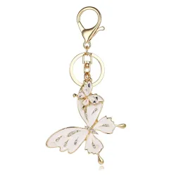 Papillon en cristal - porte-clés