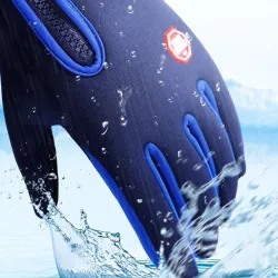 Gants de ski chauds - fonction écran tactile - fermeture éclair - étanche