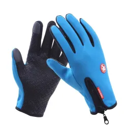 Gants de ski chauds - fonction écran tactile - fermeture éclair - étanche