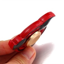 Fidget spinner en métal rouge - jouet anti-stress