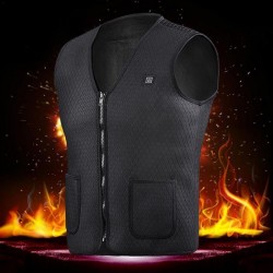 Gilet chauffant infrarouge USB - veste thermique électrique