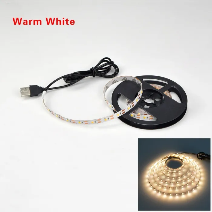 Barrette LED USB - Eclairage de fond TV - SMD 3528 - 5V - 50cm - 1m - 2m - 3m - 4m - 5m