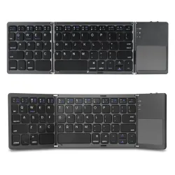 Clavier Bluetooth pliable - avec pavé tactile - ultra fin