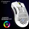 BM600 - souris gaming RGB sans fil - design nid d'abeille - rechargeable - USB - 2.4G