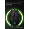 BM600 - souris gaming RGB sans fil - design nid d'abeille - rechargeable - USB - 2.4G