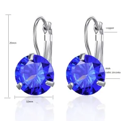 Elegant earrings - with cubic zirconiaEarrings