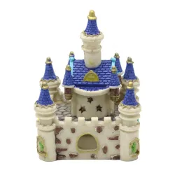 Mini château blanc-bleu - décoration aquarium