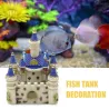 Mini white-blue castle - aquarium decorationDecorations
