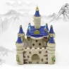 Mini white-blue castle - aquarium decorationDecorations