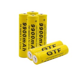 3.7V - 9900mah - 18650 - Batterie Li-on - rechargeable