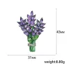 Crystal lavender bunch - broochBrooches