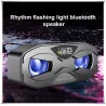 Enceinte Bluetooth - basses puissantes - Radio FM - Carte TF - LED - avec écran