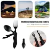 4 in 1 multifunction foldable cutlery - fork - spoon - knife - bottle openerSurvival tools
