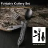 4 in 1 multifunction foldable cutlery - fork - spoon - knife - bottle openerSurvival tools