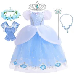 Robe princesse bleue - déguisement fille
