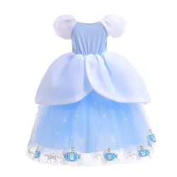 Robe princesse bleue - déguisement fille
