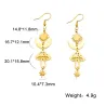 Boucles d'oreilles longues tendance - champignon / étoiles / lune