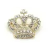 Broche couronne de cristal