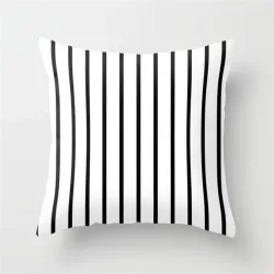 Housse de coussin déco - rayures colorées - 45*45 cm
