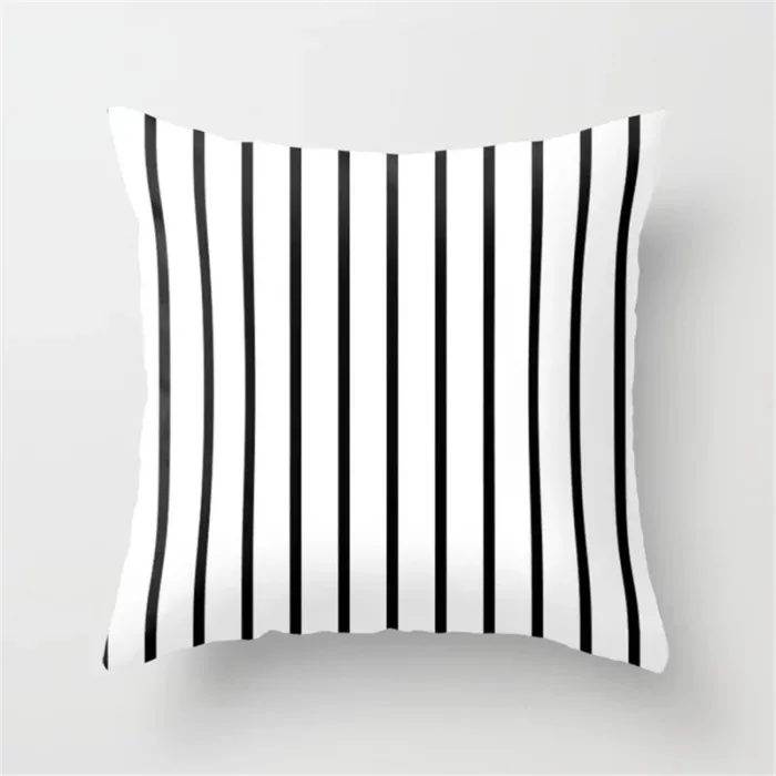 Housse de coussin déco - rayures colorées - 45*45 cm