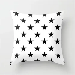 Housse de coussin déco - étoiles colorées - 45*45 cm