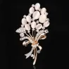 Fleur d'opale avec cristaux - broche
