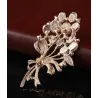Fleur d'opale avec cristaux - broche
