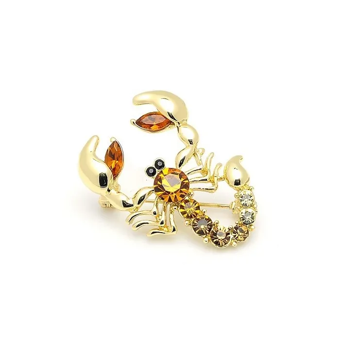 Broche scorpion cristal